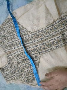Cream Embroidery Kurta 4 Women In 32 Bust