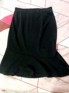 Black Flared Skirt