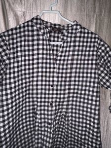 Checkered Button-Down Shirt