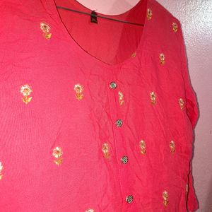 Women's Embroidery Long Frock Type Kurti