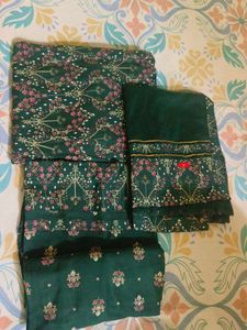 Elegant Green Kurta Sharara set