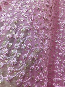 Elegant Pink Embroidered Lehenga Skirt