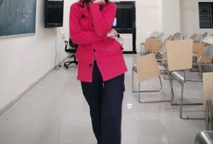 Red Button-Down Coat