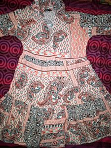 Boho Paisley Print Tiered Midi Dress