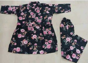 Floral Print Kurta and Palazzo Set