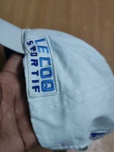 white le coq Baseball Cap with Logo