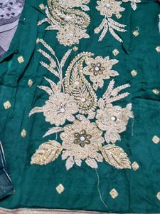 Emerald Green Embroidered Kurta Set
