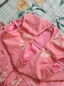 Peach Printed Kurta 🔥🩸🌸