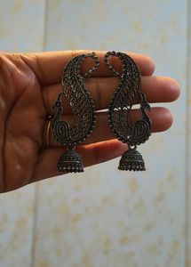 Artisan Peacock Jhumka Earrings