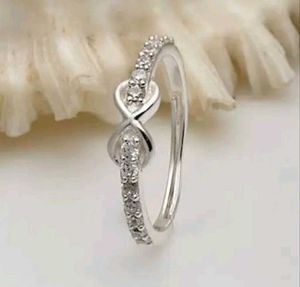 Infinity Symbol Ring with Gems
