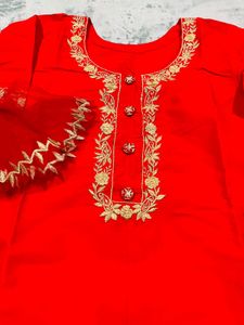 Beautiful Red Suit With Trouser