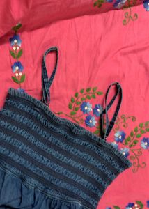 Denim Long Maxi Dress Elle