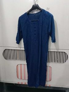 Blue Embroidered Tunic