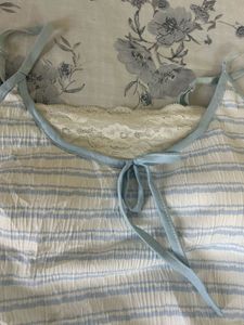 Cute Blue and White Striped Summer Dress