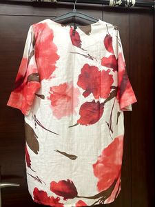 Floral Print Tunic Top…
