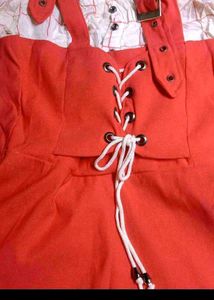 Red Dress &amp; Blouse Set