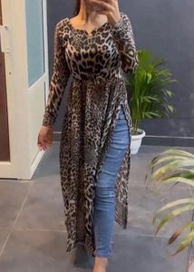 Leopard Print Side Slit Kurti