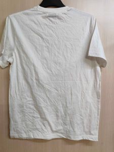 200 gsm Men's White Graphic T-Shirt