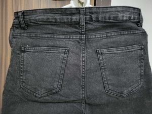 Gray Denim Bermuda Shorts