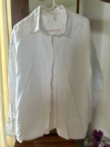 Classic White Button-Up Shirt