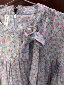 Floral Tie-Neck Blouse