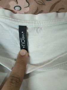 White Colour Sequnce Top For Girls
