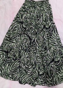Stylish Zebra Print Midi Skirt
