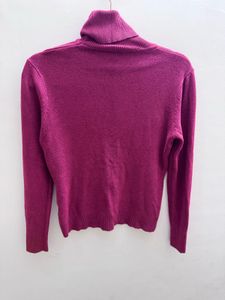 Burgundy Turtleneck Sweater