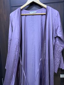 Satin Lace Nightgown with robe