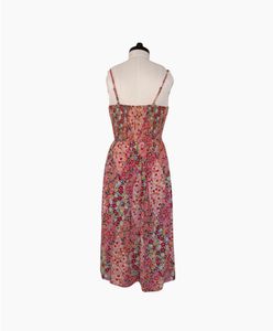 Floral Cut-Out Midi Dress