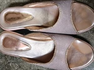 Sparkling Rose Gold Flats