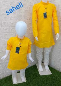 Krishna Yellow Kurta Set