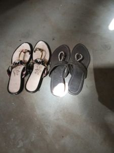 Embellished Thong Sandals - Set of 2