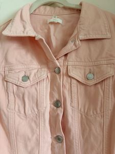 Light Pink Denim Shirt Dress