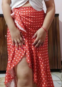 polka dot skirt