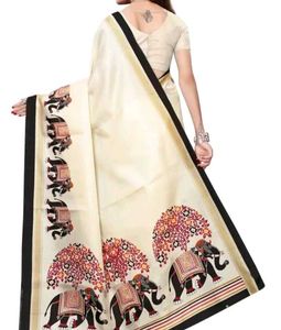 Elegant Saree with Elephant Motif