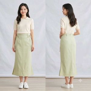 Y2K Sage Green Skirt 🎀