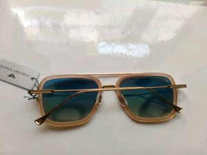 Stylish Square Blue Lens Sunglasses
