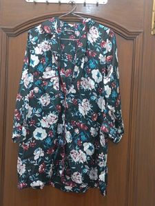 Floral Satin Nightshirt