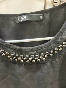 Black Cold Shoulder Top