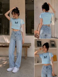 Cute Butterfly Crop Top
