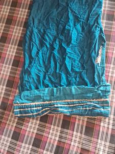 Teal Embroidered Kurta