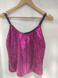 Beautiful party Wear Sequence Top Free Size Upto M