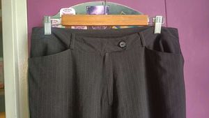 Striped Wide Leg Trousers