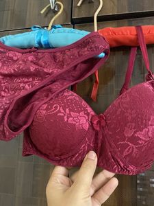 Burgundy Lace Lingerie Set