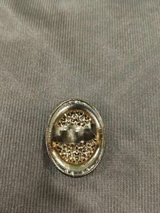 Sparkling Blue &amp; White Stone Ring