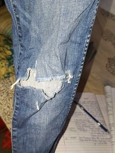 Blue Ripped Denim Jeans