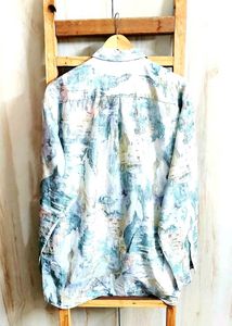Stylish Printed Oversized Shirt Size-46