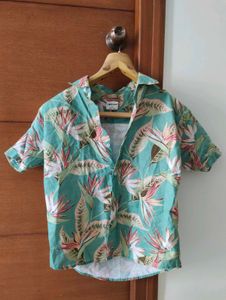 Floral Print Short Sleeve Shirt