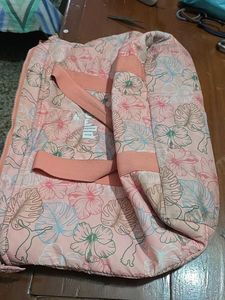 Puma Pink Floral Duffle Bag